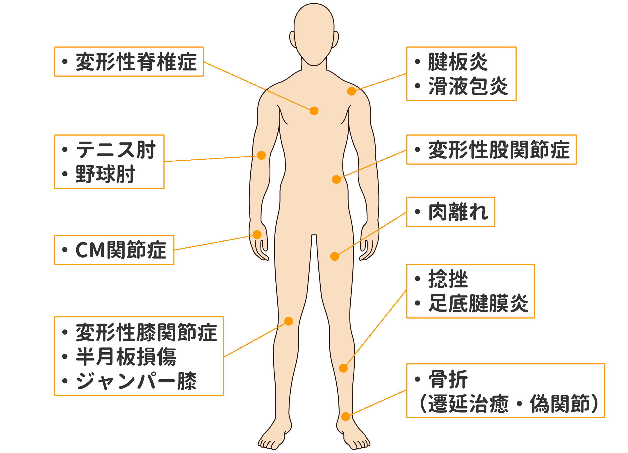 HD-PRP療法のその他の部位への適応